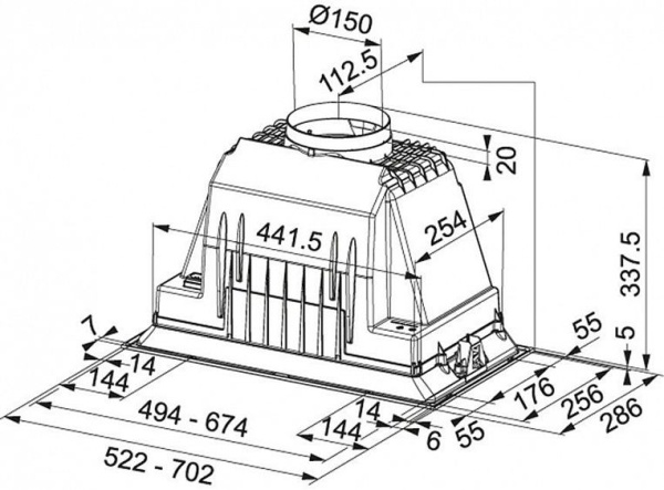 ВЫТЯЖКА FRANKE FBI 525 PLUS купить с доставкой по Москве и Московской области в интернет-магазине ТехноВегас