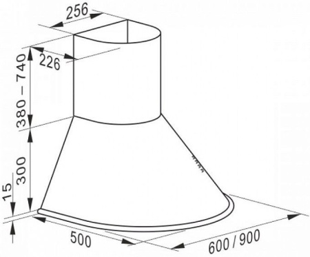 Каминная вытяжка Kaiser A 9423 BE Eco купить с доставкой по Москве и Московской области в интернет-магазине ТехноВегас