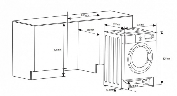 Стиральная машина WEISSGAUFF WMI 6128D