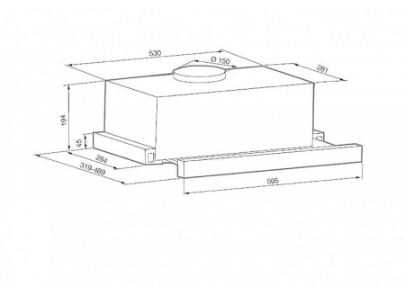 Вытяжка GRAUDE DHF 60.0 E купить с доставкой по Москве и Московской области в интернет-магазине ТехноВегас
