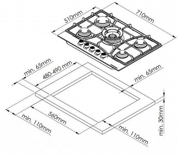 Варочная поверхность KUPPERSBERG FS 73 ANT