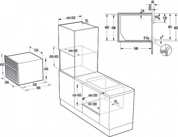 Духовой шкаф GORENJE gcm 512 x