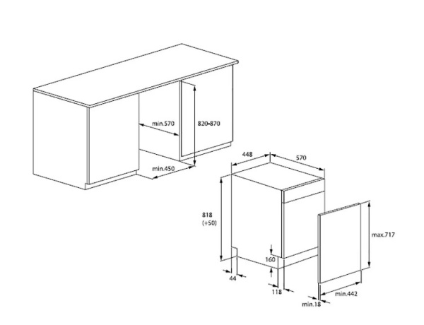 Встраиваемая посудомоечная машина Grundig GSVP3150Q купить с доставкой по Москве и Московской области в интернет-магазине ТехноВегас