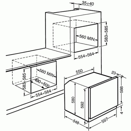 Многофункциональный духовой шкаф Smeg SFP6603NRE купить с доставкой по Москве и Московской области в интернет-магазине ТехноВегас