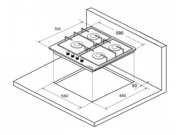 Варочная панель TEKA PAC 60 4G AI AL CI (40245109) купить с доставкой по Москве и Московской области в интернет-магазине ТехноВегас