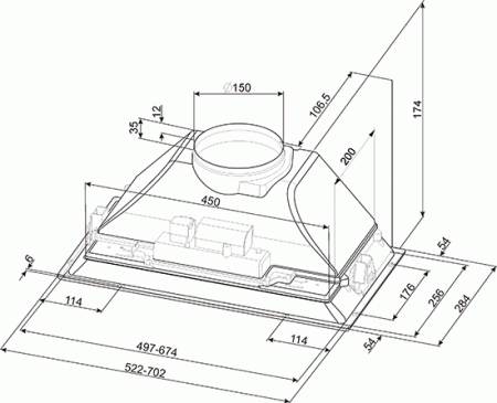 Вытяжка SMEG kseg73xe купить с доставкой по Москве и Московской области в интернет-магазине ТехноВегас