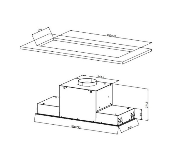 ВЫТЯЖКА JACKY'S JV BB982 купить с доставкой по Москве и Московской области в интернет-магазине ТехноВегас