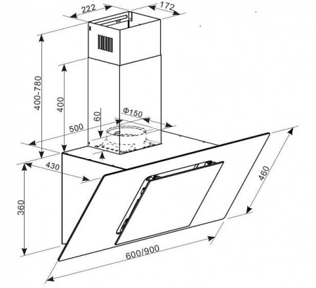 Вытяжка ZIGMUND & SHTAIN K 134.6 B купить с доставкой по Москве и Московской области в интернет-магазине ТехноВегас