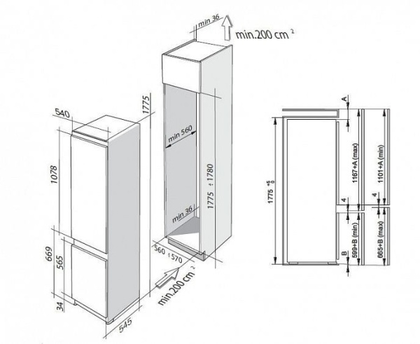 Холодильник DE DIETRICH drc 1212 j