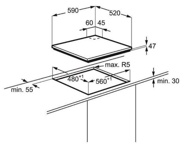 Поверхность ELECTROLUX egt 56242 nk