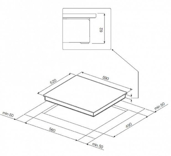 Встраиваемая индукционная варочная панель Graude IK 60.1 F купить с доставкой по Москве и Московской области в интернет-магазине ТехноВегас