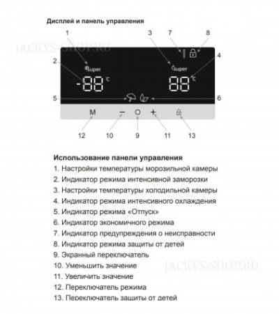 Холодильник JACKY'S JR FW2000 купить с доставкой по Москве и Московской области в интернет-магазине ТехноВегас