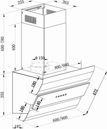 Вытяжка KAISER AT 6450 Eco купить с доставкой по Москве и Московской области в интернет-магазине ТехноВегас