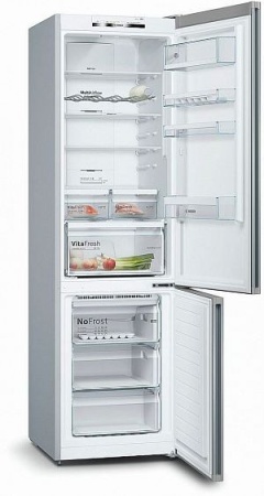 Холодильник Bosch KGN39KL35 серебристый купить с доставкой по Москве и Московской области в интернет-магазине ТехноВегас