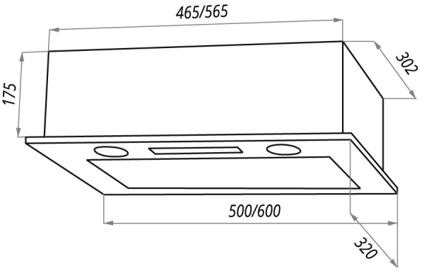 Вытяжка MAUNFELD Crosby Push 50 INOX купить с доставкой по Москве и Московской области в интернет-магазине ТехноВегас