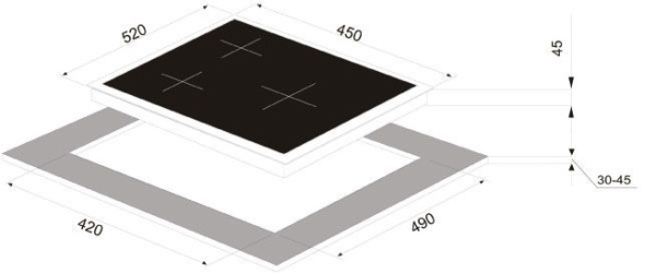 Варочная панель ZIGMUND & SHTAIN MN 135.451 W купить с доставкой по Москве и Московской области в интернет-магазине ТехноВегас