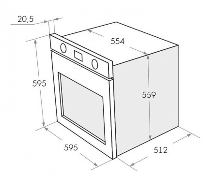 Электрический духовой шкаф Maunfeld EOEH 5811BG купить с доставкой по Москве и Московской области в интернет-магазине ТехноВегас