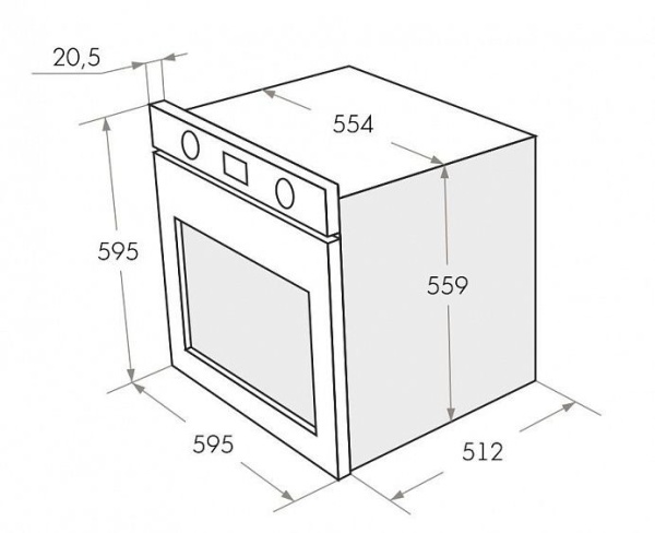 Электрический духовой шкаф Maunfeld EOEH 5811BG купить с доставкой по Москве и Московской области в интернет-магазине ТехноВегас