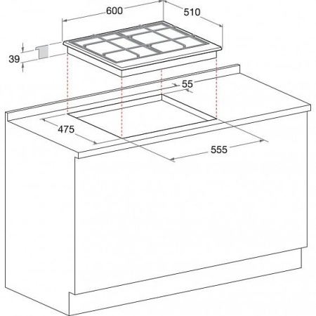Газовая панель HOTPOINT-ARISTON PCN641IXHARU купить с доставкой по Москве и Московской области в интернет-магазине ТехноВегас