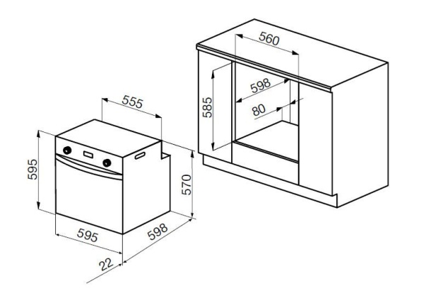 Духовой шкаф KORTING okb 460 rn