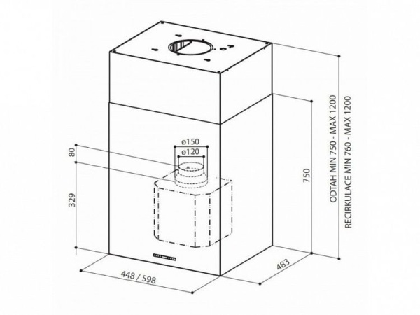 Вытяжка FABER CUBIA IS.GLOSS PLUS EV8 WH A45
