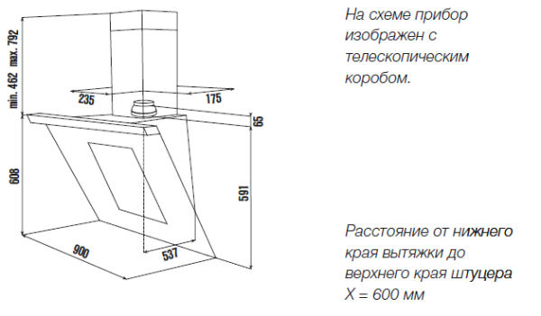 Вытяжка KUPPERSBUSCH KD 9570.2 W белое стекло купить с доставкой по Москве и Московской области в интернет-магазине ТехноВегас