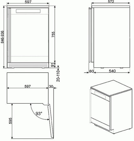 Винный шкаф SMEG CVF338X купить с доставкой по Москве и Московской области в интернет-магазине ТехноВегас