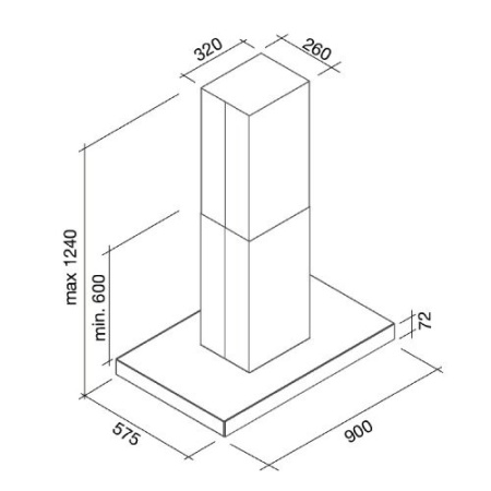 Вытяжка FALMEC blade parete wh (800) купить с доставкой по Москве и Московской области в интернет-магазине ТехноВегас