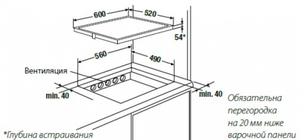 Электрическая поверхность KUPPERSBUSCH EKI 6340.2ED