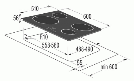 Поверхность GORENJE it 612 asc купить с доставкой по Москве и Московской области в интернет-магазине ТехноВегас