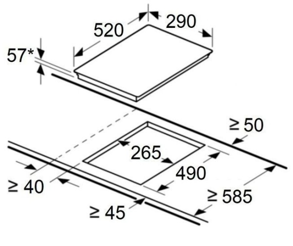 Встраиваемая индукционная варочная панель Maunfeld CVI292S2FLGR