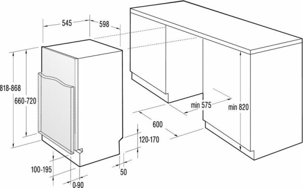 Посудомоечная машина GORENJE GDV 654 X купить с доставкой по Москве и Московской области в интернет-магазине ТехноВегас