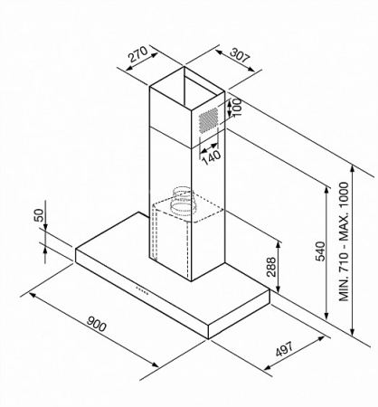 Вытяжка SMEG KS905NXE2 купить с доставкой по Москве и Московской области в интернет-магазине ТехноВегас