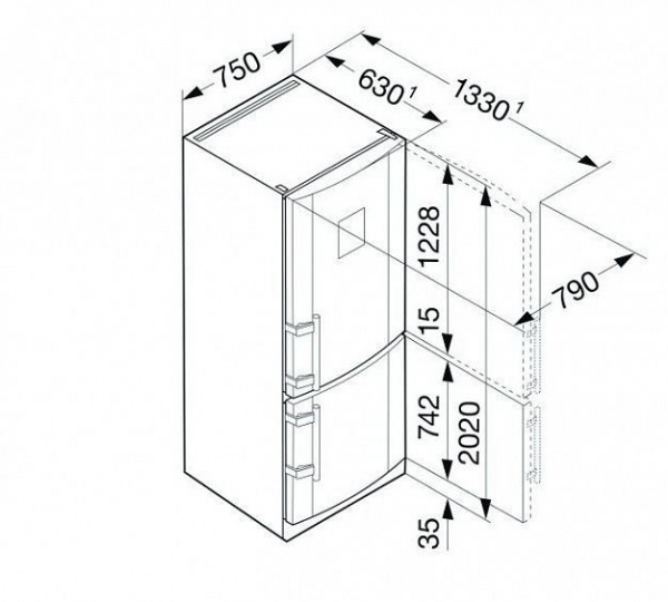 Холодильник LIEBHERR cnpes 5156