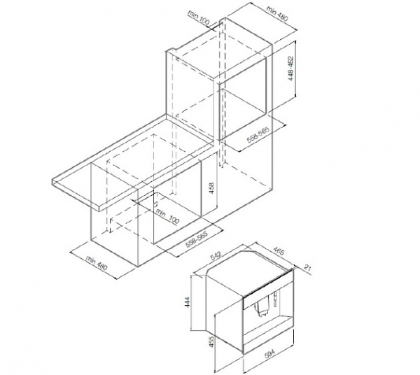 Встраиваемая кофемашина Graude KV 45.0 SE