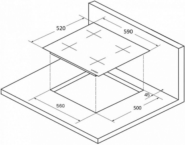 Поверхность KUPPERSBERG ICS 604 W