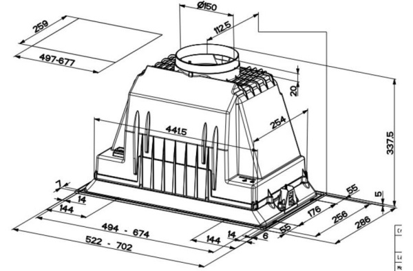 Вытяжка FABER INKA PLUS HC X A52 купить с доставкой по Москве и Московской области в интернет-магазине ТехноВегас