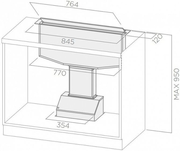 Вытяжка ELICA SEE YOU IX/F/90