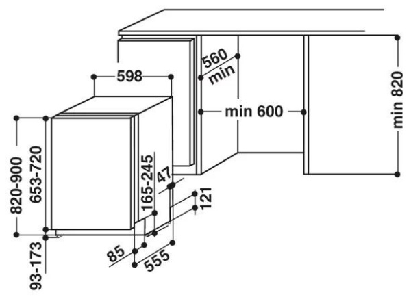 Встраиваемая посудомоечная машина Hotpoint-Ariston HIO 3C23 WF купить с доставкой по Москве и Московской области в интернет-магазине ТехноВегас