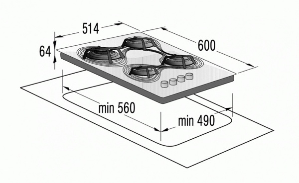 Поверхность GORENJE gc 650 kr