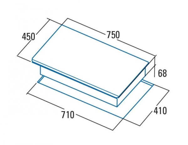 Вытяжка ELICA RULES NAKED/F/120