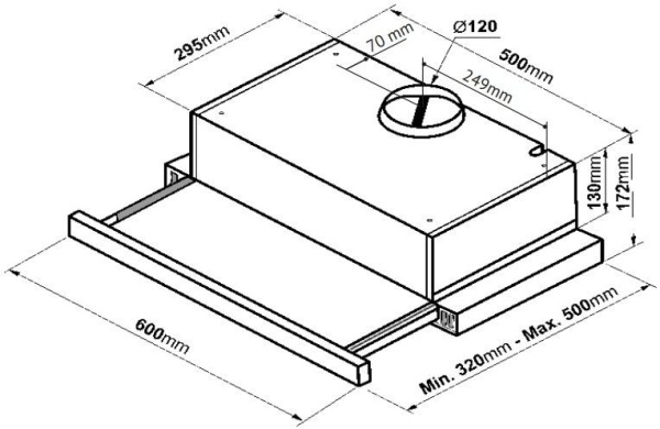 Вытяжка KORTING KHP 6617 RB