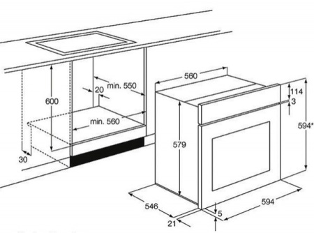 Духовой шкаф AEG ee 5013411 m купить с доставкой по Москве и Московской области в интернет-магазине ТехноВегас