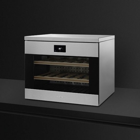 Встраиваемый винный шкаф SMEG CVF318XS купить с доставкой по Москве и Московской области в интернет-магазине ТехноВегас