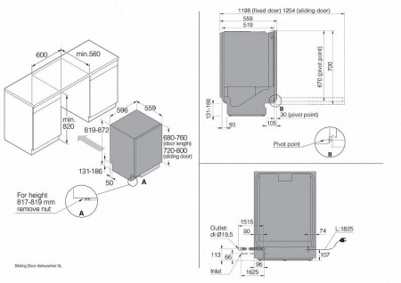 Посудомоечная машина ASKO DSD433B/1 купить с доставкой по Москве и Московской области в интернет-магазине ТехноВегас