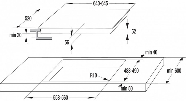 Стеклокерамическая панель Gorenje GHT 64 XC