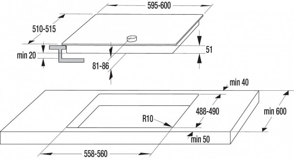 Поверхность GORENJE eck 63 clb купить с доставкой по Москве и Московской области в интернет-магазине ТехноВегас