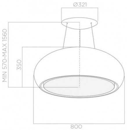 Вытяжка ELICA SEASHELL WH/F/80 купить с доставкой по Москве и Московской области в интернет-магазине ТехноВегас