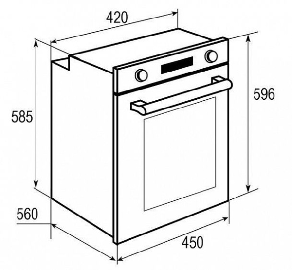Духовой шкаф ZIGMUND SHTAIN EN 242.622 W купить с доставкой по Москве и Московской области в интернет-магазине ТехноВегас