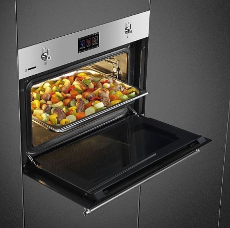 Духовой шкаф SMEG SF4303WVCPX купить с доставкой по Москве и Московской области в интернет-магазине ТехноВегас